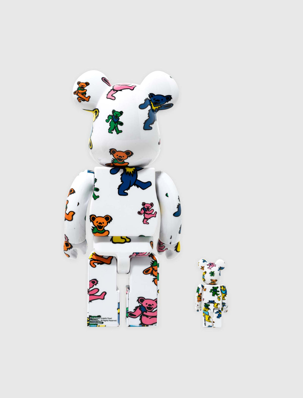 grateful dead dancing bear 100% + 400% be@rbrick set