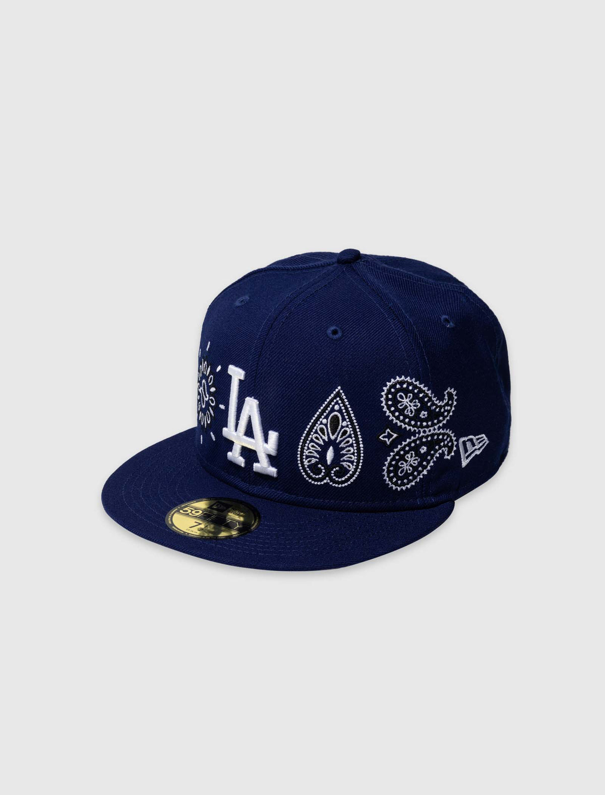 12731574] LA Dodgers Paisley Bottom Black Men's Hat – Lace Up NYC