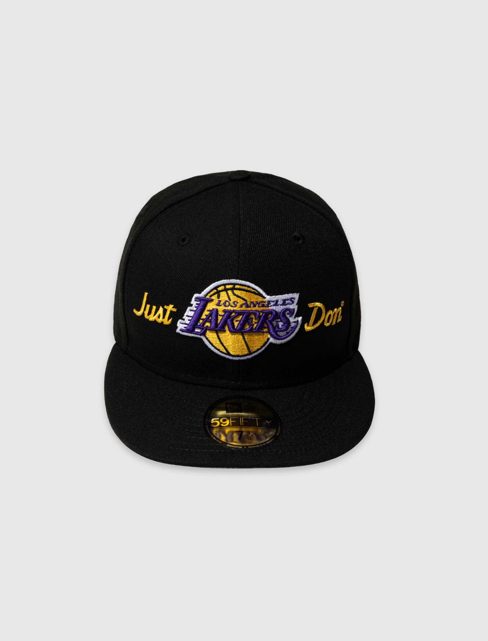 Lakers Hat LA Lakers Hat New Era Fitted 7 3/8 Los Angeles Lakers White Hat  Logo