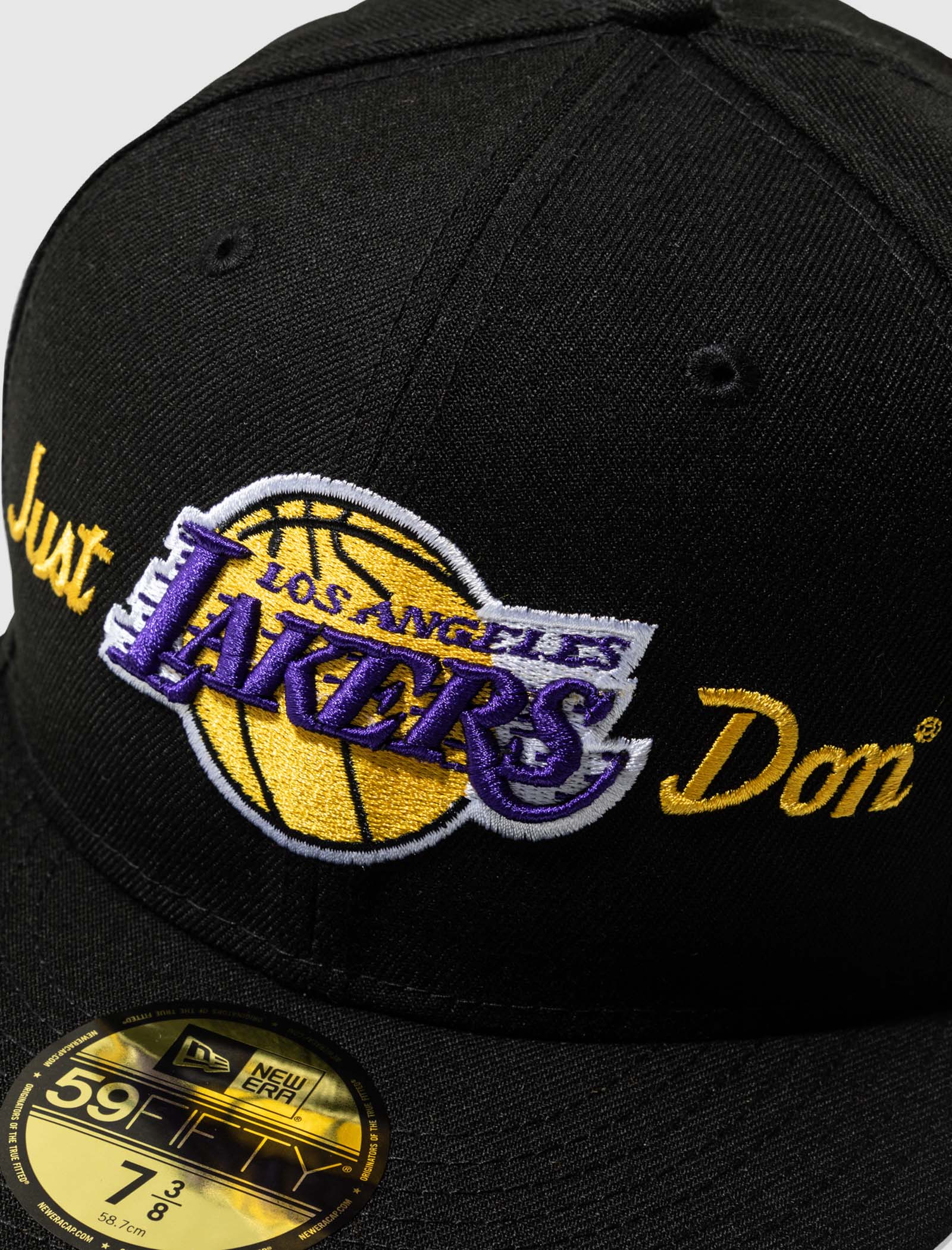 KTZ White Los Angeles Lakers Vice Blue Side Patch 59fifty Fitted Hat for  Men